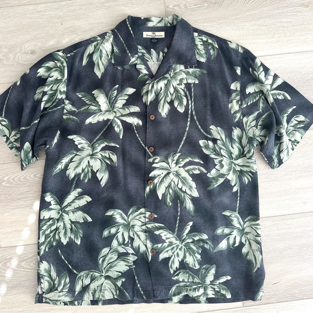 Tommy Bahama Relaxed silk palm tree shirt